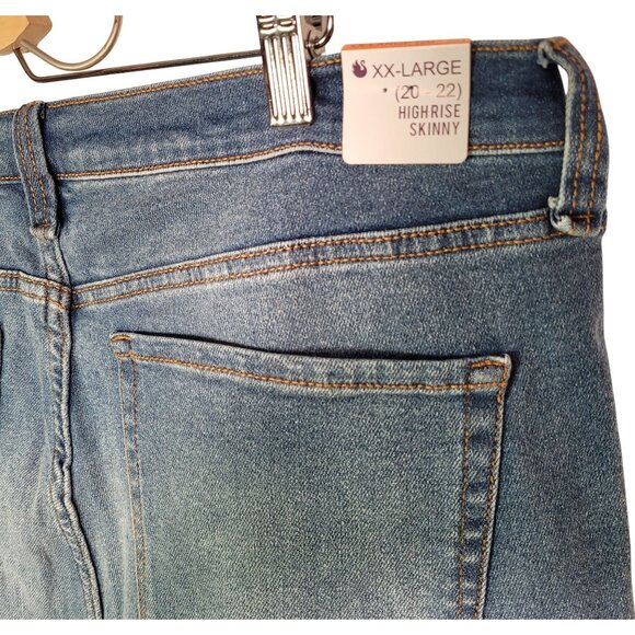 Gloria Vanderbilt Women's The Always Perfect High Rise Skinny Blue Jeans XXL - Picture 3 of 11